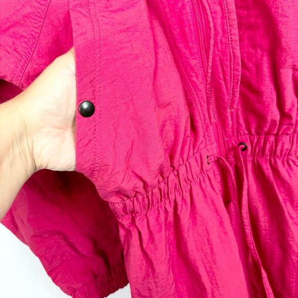 Vintage COLMAR Ski Suit Front Zip Retro 80s Bright Pink 8/L Costume Cabincore - Picture 6 of 14